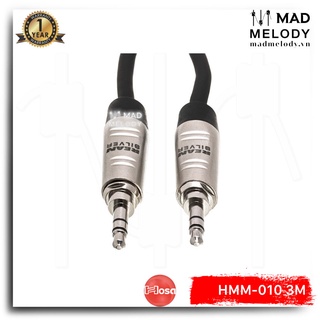 Hosa Pro Stereo Interconnect HMM-010 (REAN 3.5mm TRS - 3.5mm TRS) (3m) [Dây cáp tín hiệu kết nối, NEW & chính hãng]