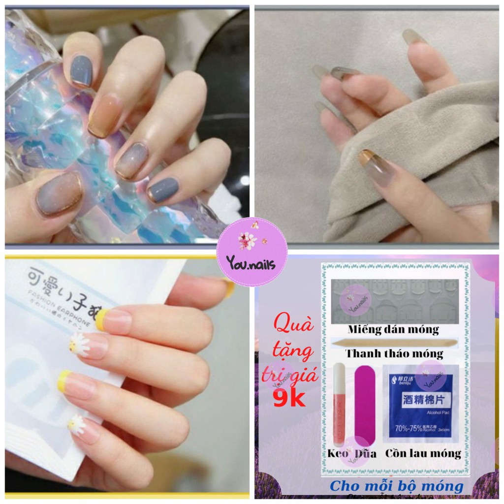 Móng tay giả kèm keo dài nhọn ngắn YOU NAILS ( Mã Yn91-Yn100)