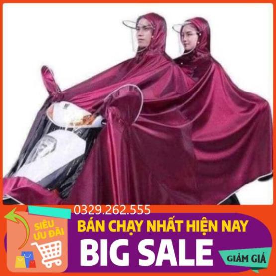 (Big Sale) Áo mưa vải dù phản quang loại 1 đầu và 2 đầu ( chống mưa hắt, vải dù siêu bền)