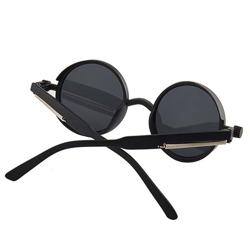 Kính Mát Hình Oval Tròng Tròn Chống Tia UV400 Phong Cách Gothic Cổ Điển Thời Trang Cho Nam Và Nữ