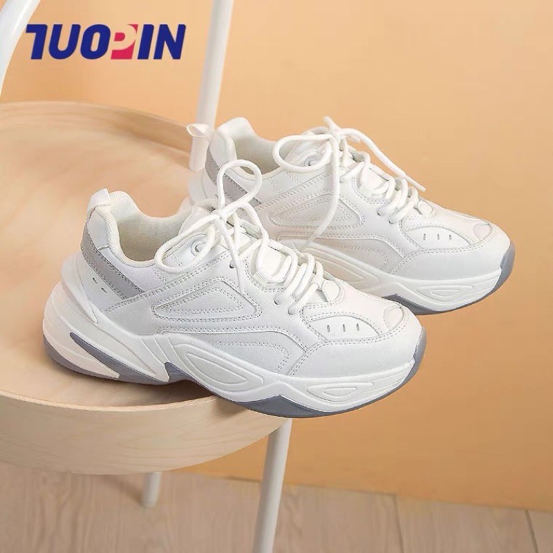 Sneaker xinh tông trắng xám dành cho nữ