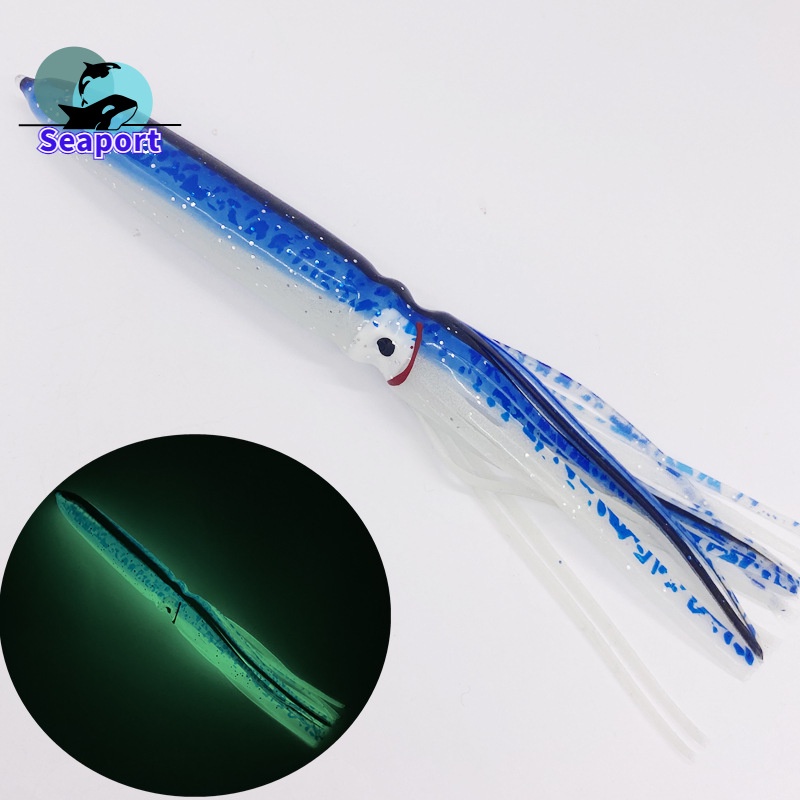 Mồi Giả Câu Cá Hình Bạch Tuộc Mềm 7.8inch 15g 20cm