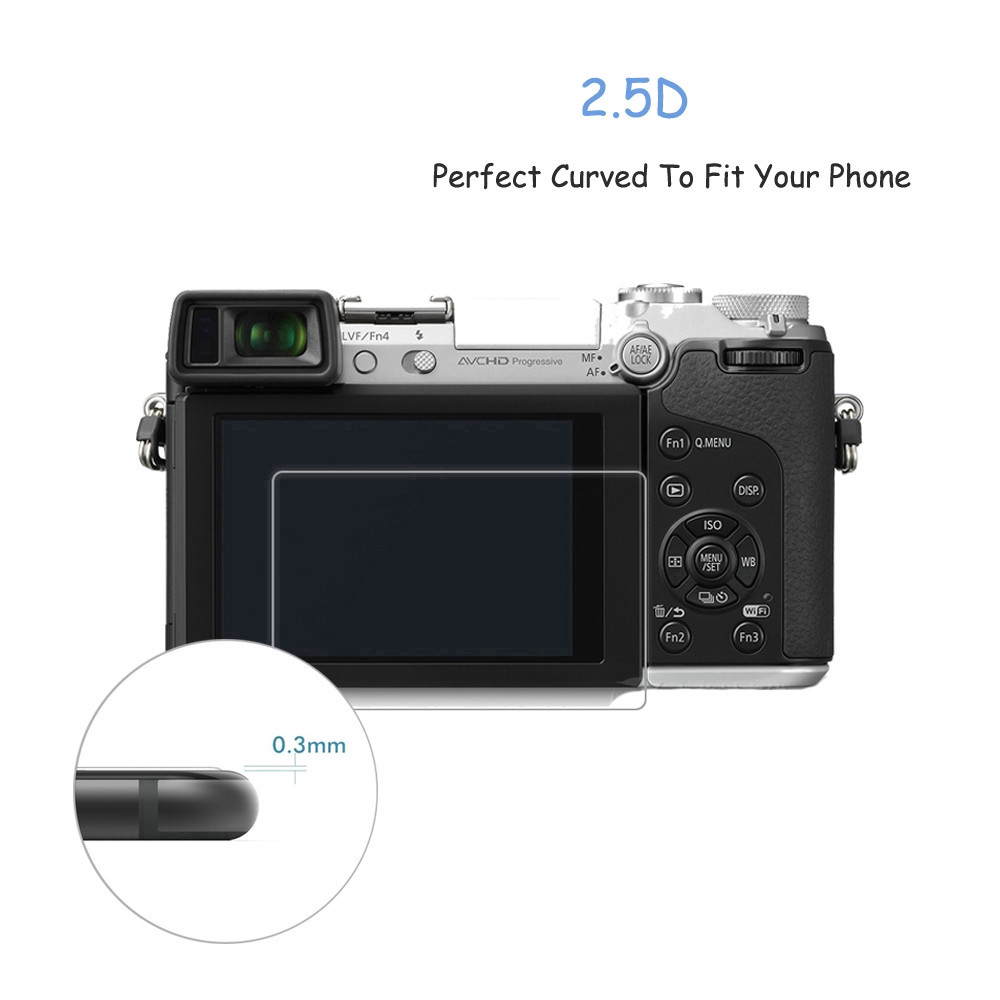 Set 2 Miếng Dán Cường Lực Bảo Vệ Màn Hình Điện Thoại Dành Cho Máy Ảnh Panasonic Lumix Dmc-Gf8 Gf7 Gf9