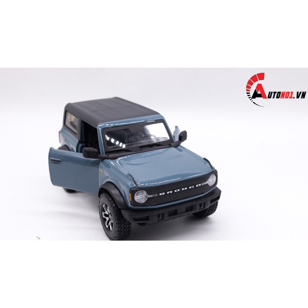 MÔ HÌNH XE FORD BRONEO BADLANDS 2021 BLUE 1:24 MAISTO 7819