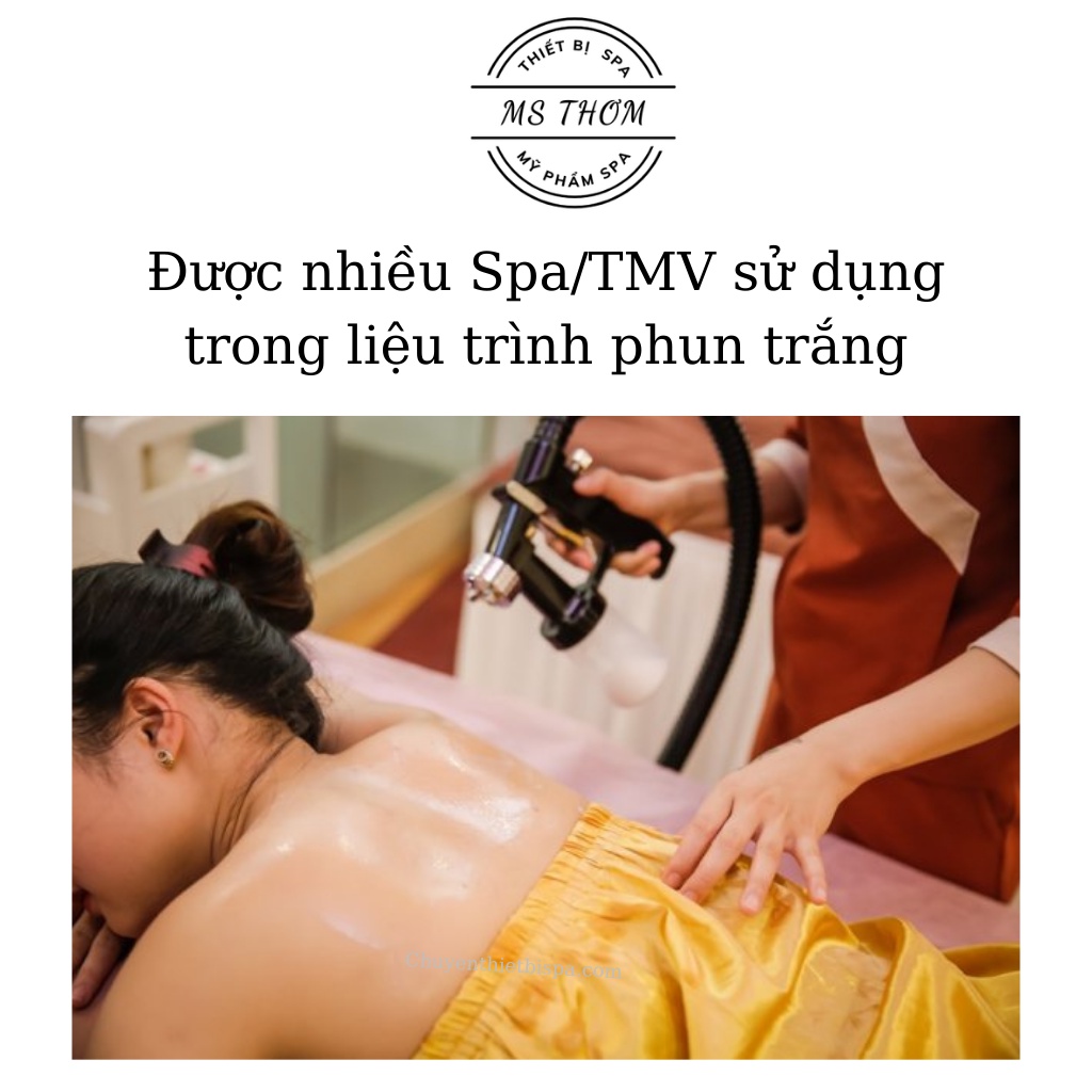 Máy phun trắng Aura của Đức với công nghệ phun nano siêu HOT giúp da trắng hồng tự nhiên