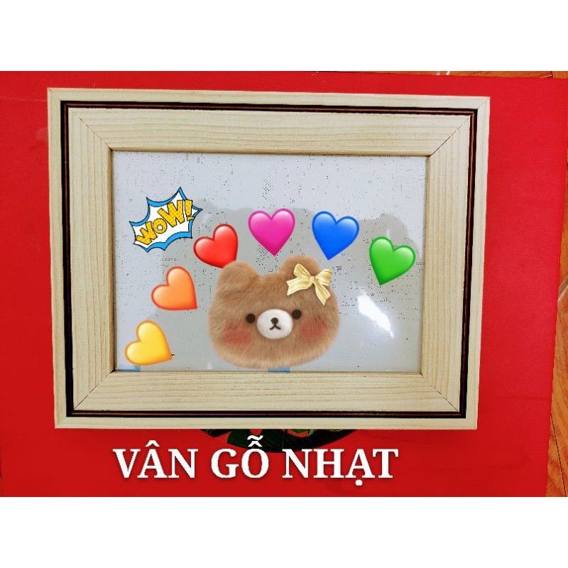 Khung ảnh treo tường, để bàn mẫu viền đẹp kích thước 13x18cm, mặt khung bằng mica. | BigBuy360 - bigbuy360.vn
