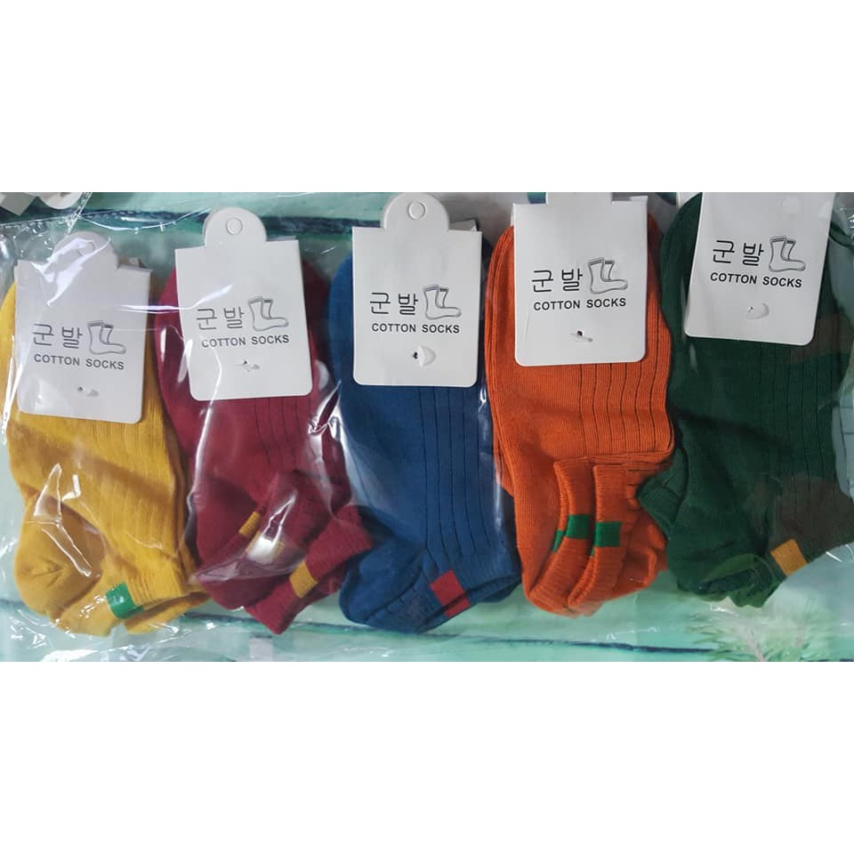 Combo 5 đôi tất nữ len tăm Hàn Quốc