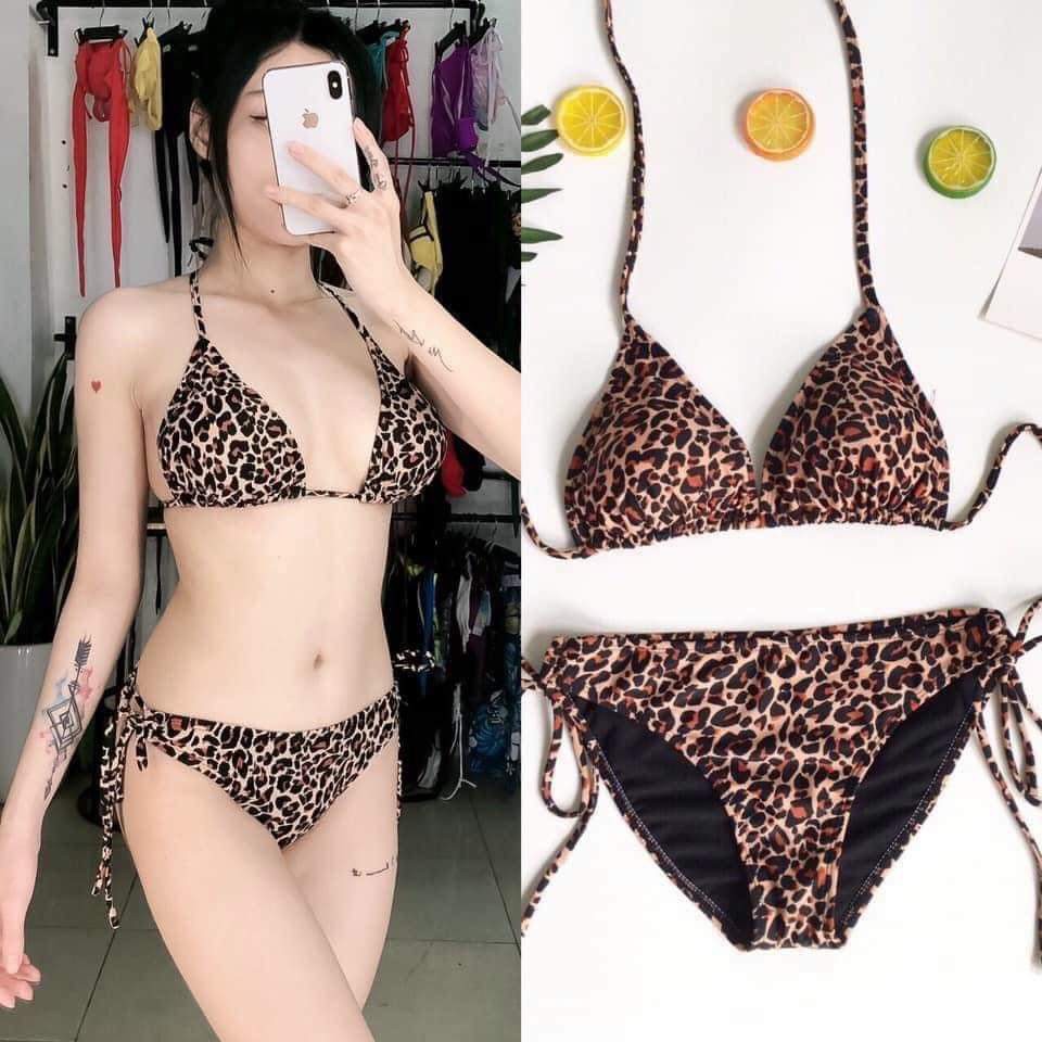 Bikini đò bơi bộ bơi nữ tam giác hai mảnh basic màu hot (nhiều màu) EVA TGQDR