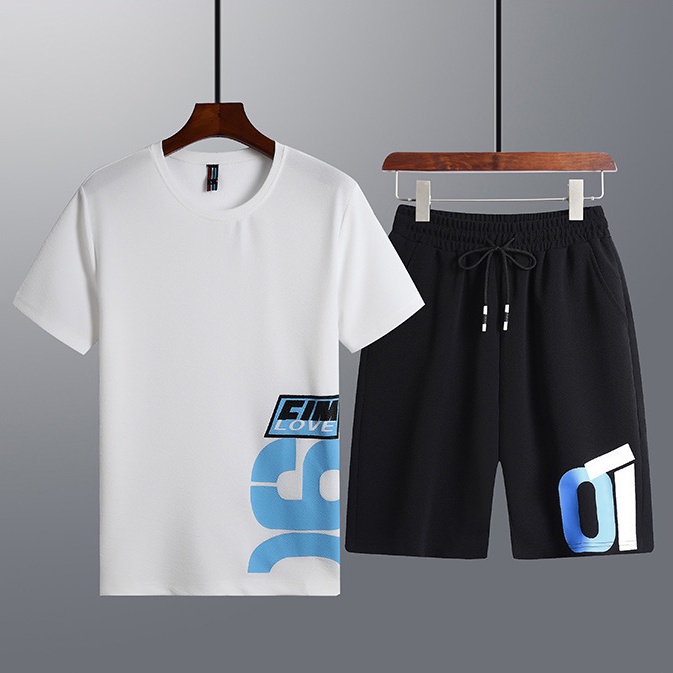 Bộ Quần Áo Nam Nữ Thể Thao Unisex Áo Thun Quần Short Họa Tiết Chữ FIM LOVE 9 Thời Trang Zenkonam MEN QA 154