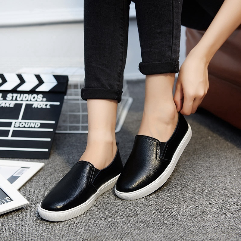 Giày Loafer Slip-on nữ đế bệt mùa xuân hè