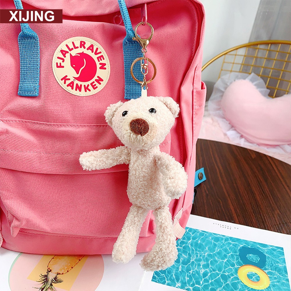 【COD】Móc khóa treo cặp hình gấu bông teddy 20cm chân dài đáng yêu