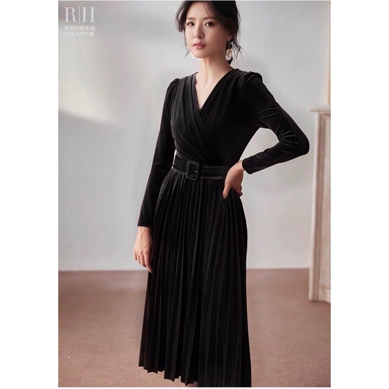 Váy nhung midi