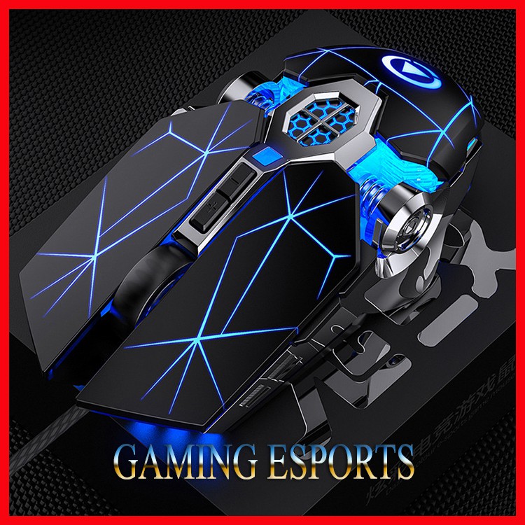 Chuột Gaming Q7 DPI  KHỦNG MAX 3200- siêu nhạy để chơi game hay làm việc văn phòng BH 6 tháng