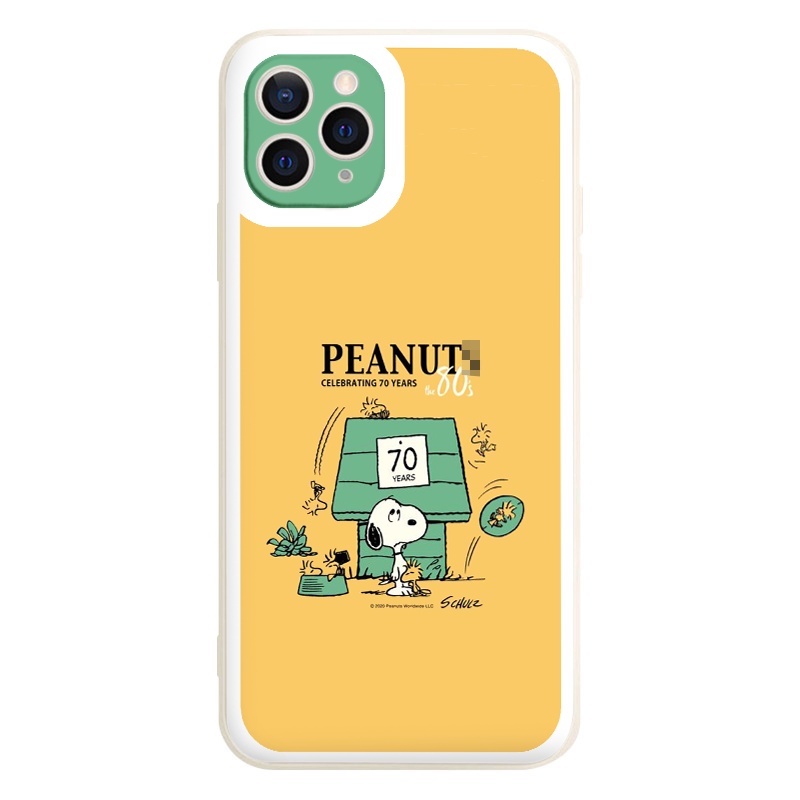 Ốp iphone - Ốp lưng iphone cạnh vuông Peanut dành cho ip 6 đến 14promax - ng055