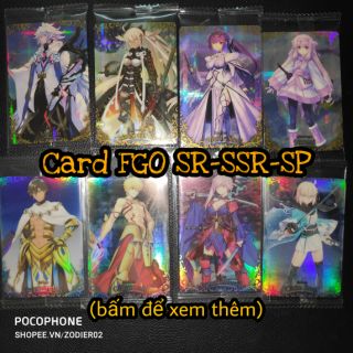 [Sẵn – tổng đơn thẻ lẻ >600k tặng 1 bánh] Thẻ bánh xốp Fate/Grand Order FGO Wafers loại SR-SSR-SP