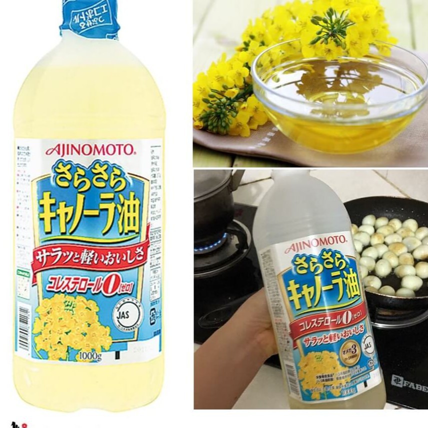 Dầu hạt cải Ajinomoto Smoooth Canola Oil Nhật Bản 1kg