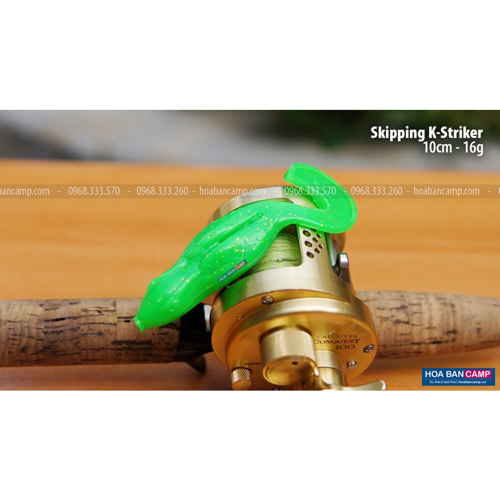 Mồi Mềm Skipping K-Striker Kèm Lưỡi - Vỉ 3 Con