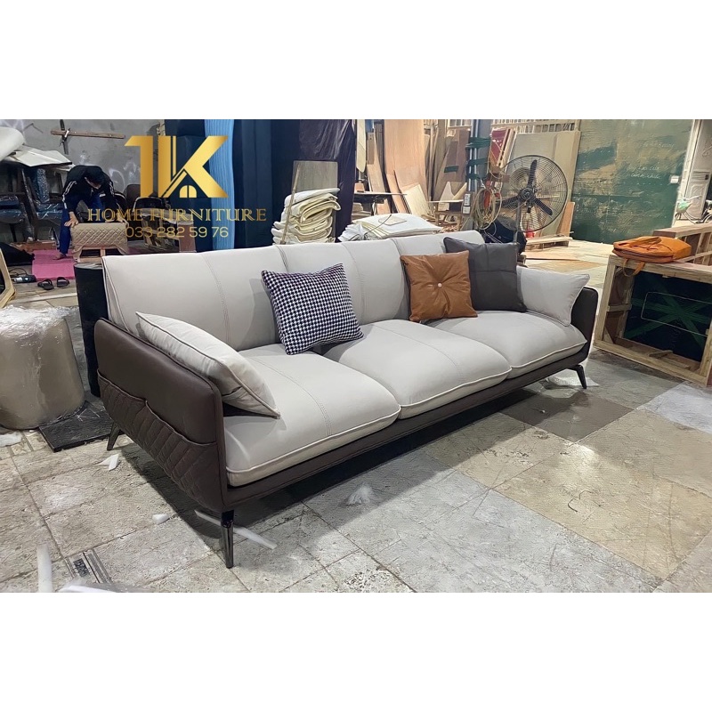 Sofa da cao cấp kích thước 2m