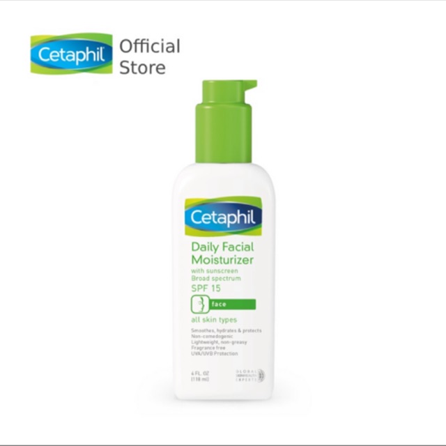 Chống nắng dưỡng ẩm hàng ngày cho da mặt Cetaphil Daily Facial Moisturizer spf15 , 118ml