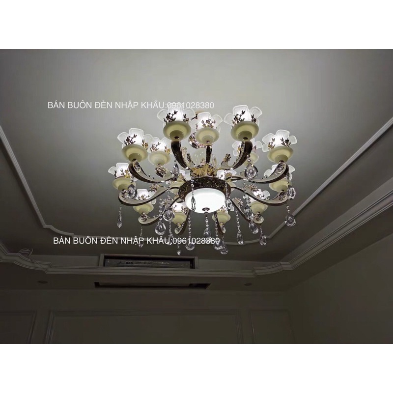 Đèn chùm 15 Tay -Tặng kèm 15 Bóng Led Tiết Kiệm Điên