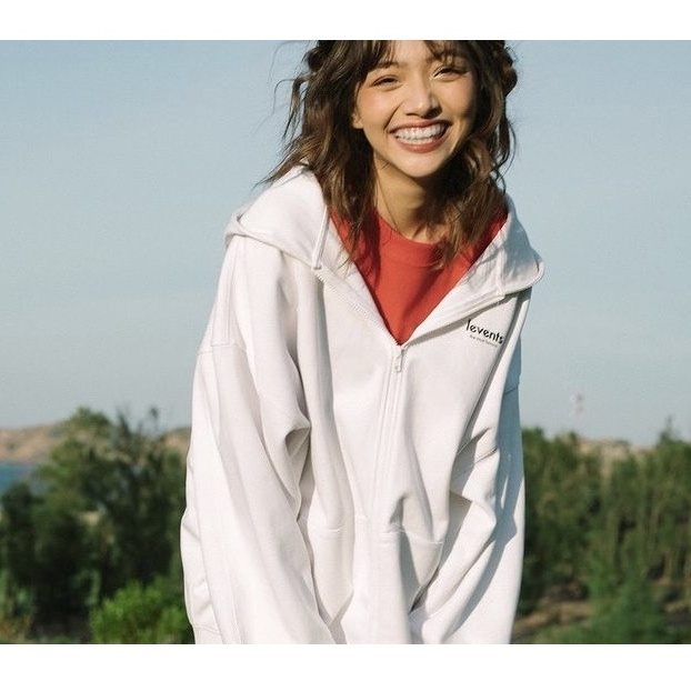 Áo Khoác Có Mũ, Áo Zipper Hoodie LEVENTS Mini Logo đủ tag hãng