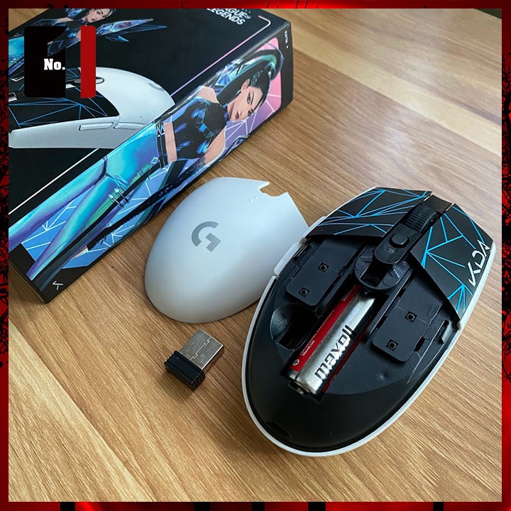 Chuột Gaming Không Dây Máy Tính Màu Trắng Logitech G304 KDA Chuột Vi Tính Laptop Chơi Game Siêu Nhậy