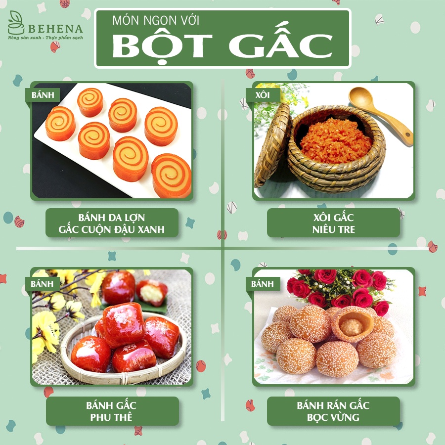 Bột Gấc Behana - Hộp 50g , bột tạo màu đỏ đẹp mắt cho món ăn và tốt cho sức khỏe siêu tiện lợi - CRICKET
