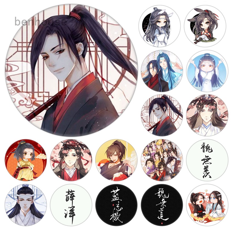 Huy Hiệu Cài Áo / Ba Lô Họa Tiết Anime mo dao zu shi Lan Zhan Wei Ying