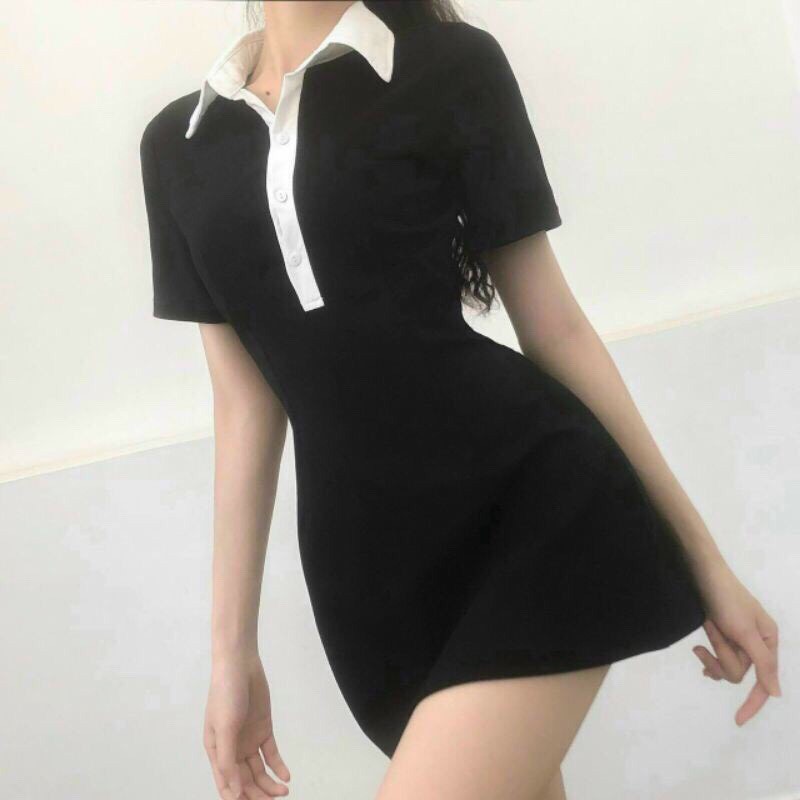 [RẺ VÔ ĐỊCH] Váy Polo Body Tay Ngắn Xinh Yêu, Đầm Polo Đi Dự Tiệc, Đi Chơi Dạo Phố, Đi Bar Sang Chảnh, trẻ trung