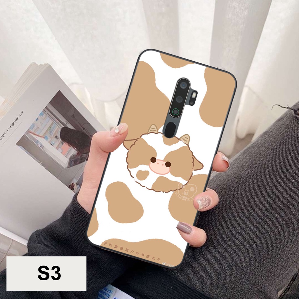 Ốp Lưng Oppo A5 2020 - Oppo A9 2020 in hình bò sữa siêu đáng yêu cute