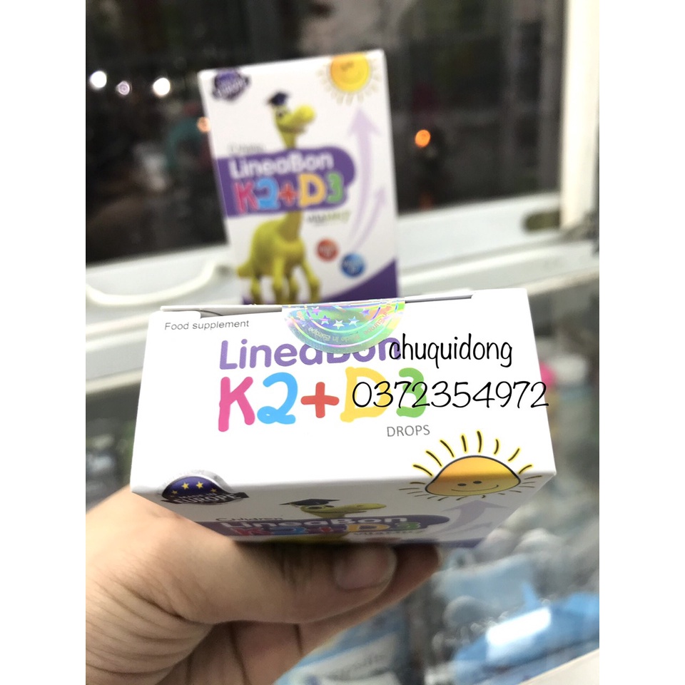 LineaBon vitamin D3 K2 10ml - Vitamin tăng chiều cao cho bé chính hãng