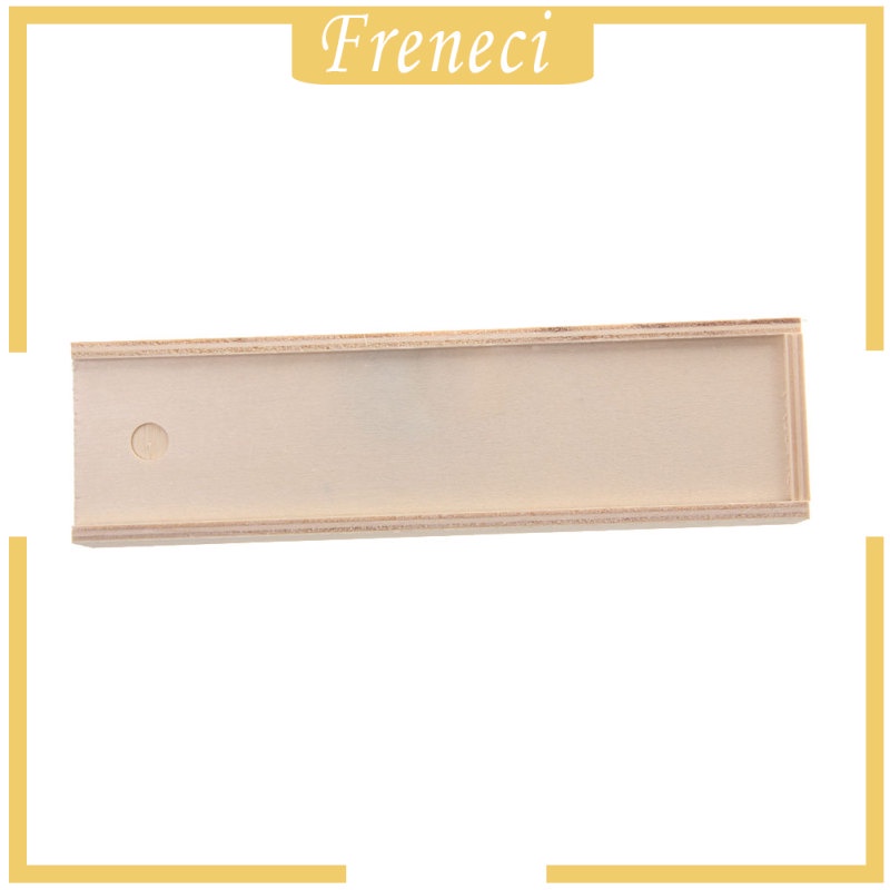 Hộp đựng trang sức / bút chì bằng gỗ chưa hoàn thiện DIY