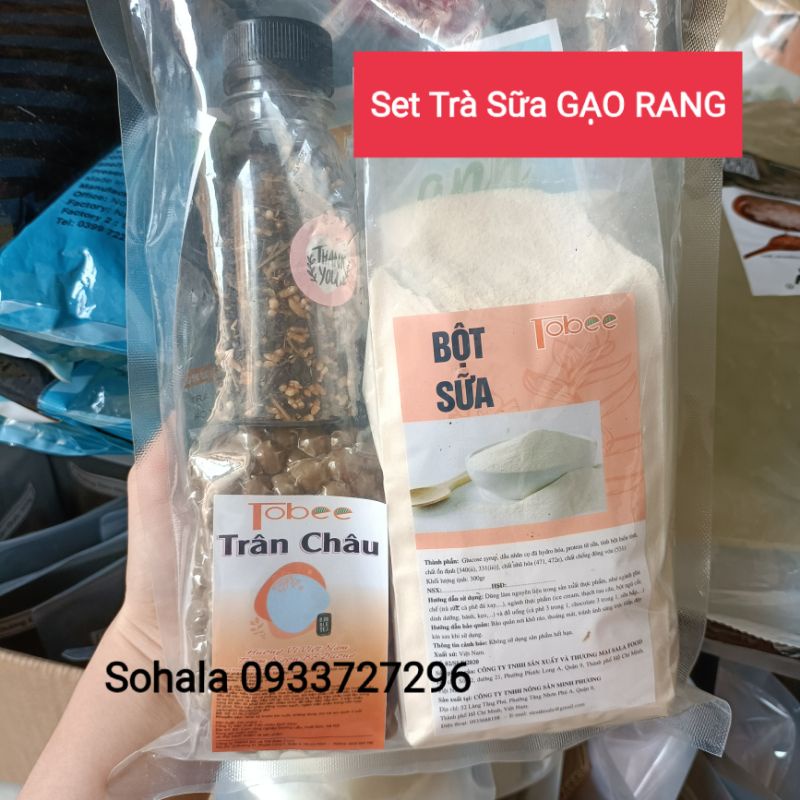 Set Nguyên liệu Pha Trà sữa Gạo rang/ Trà sữa Kiều mạch