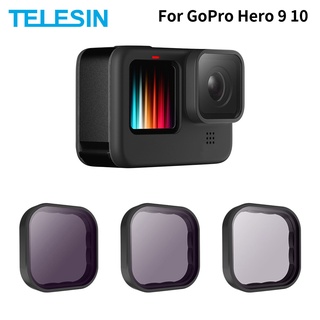 Telesin Bộ Lọc Ống Kính Máy Ảnh gopro 12 11 10 9 nd8 nd16 nd32 gopro 9 10 Bằng Hợp Kim Nhôm