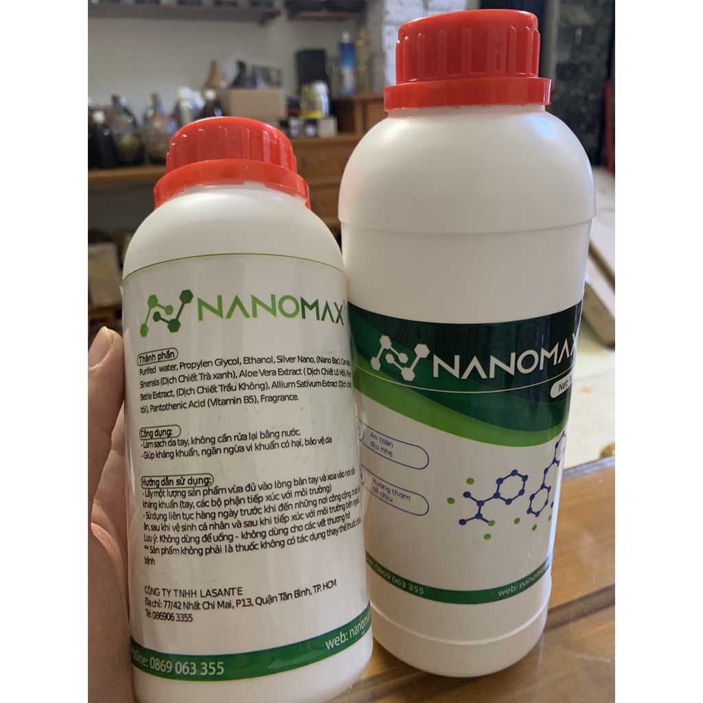 Tinh dầu Nanomax 🌹Freeship 🌹Diệt khuẩn, loại trừ ẩm mốc dùng cho máy khử khuẩn 🌹500ml, 1 lít