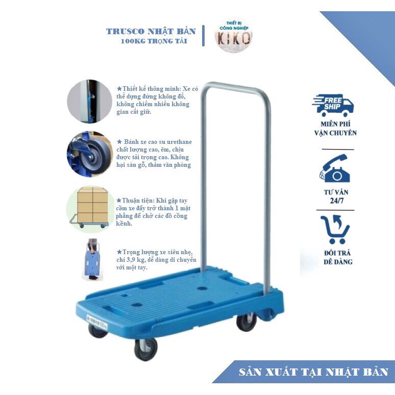 Xe đẩy hàng siêu nhẹ Trusco