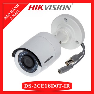 Camera HDTVI 2.0MP HIKVISION DS-2CE16D0T-IR vỏ sắt