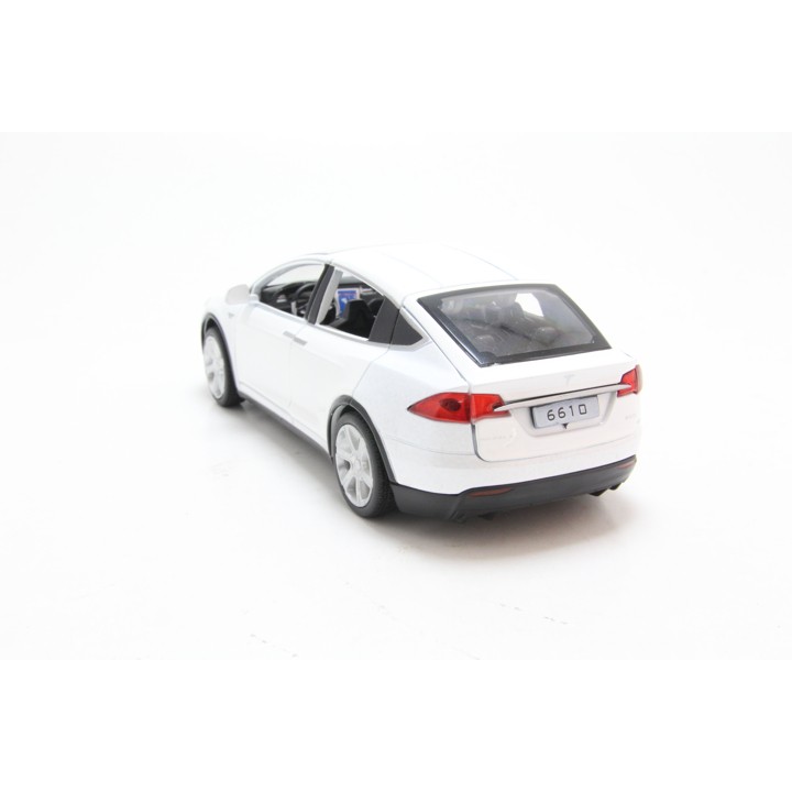 MÔ HÌNH XE XE MÔ HÌNH TESLA MODEL X WHITE 1:32 PROSWON