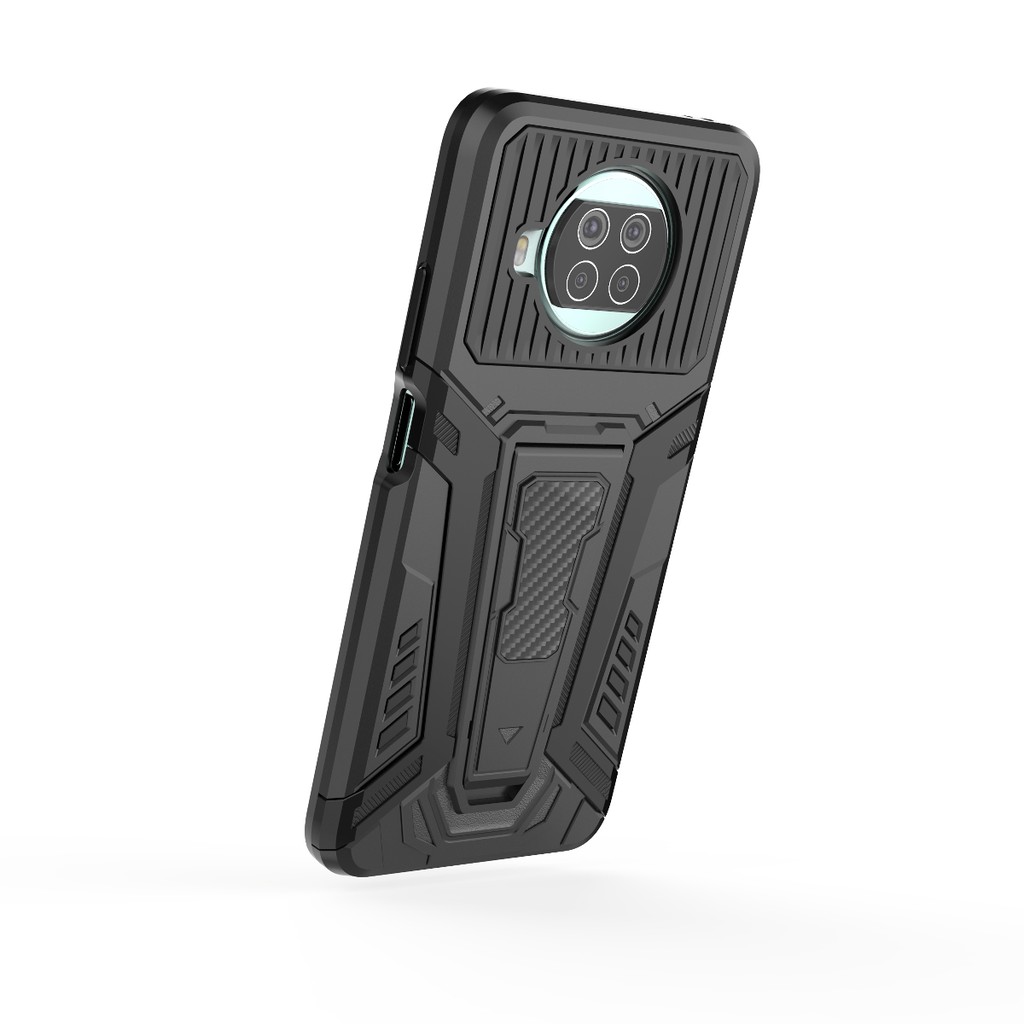 Ốp lưng Mi 10T Lite / Note 9 Pro 5G Iron Man Pro chống sốc giá đỡ chân đế xem phim cao cấp