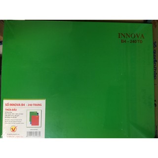 SỔ BÌA CỨNG INNOVA - B4  240 TRANG (Thừa đầu )