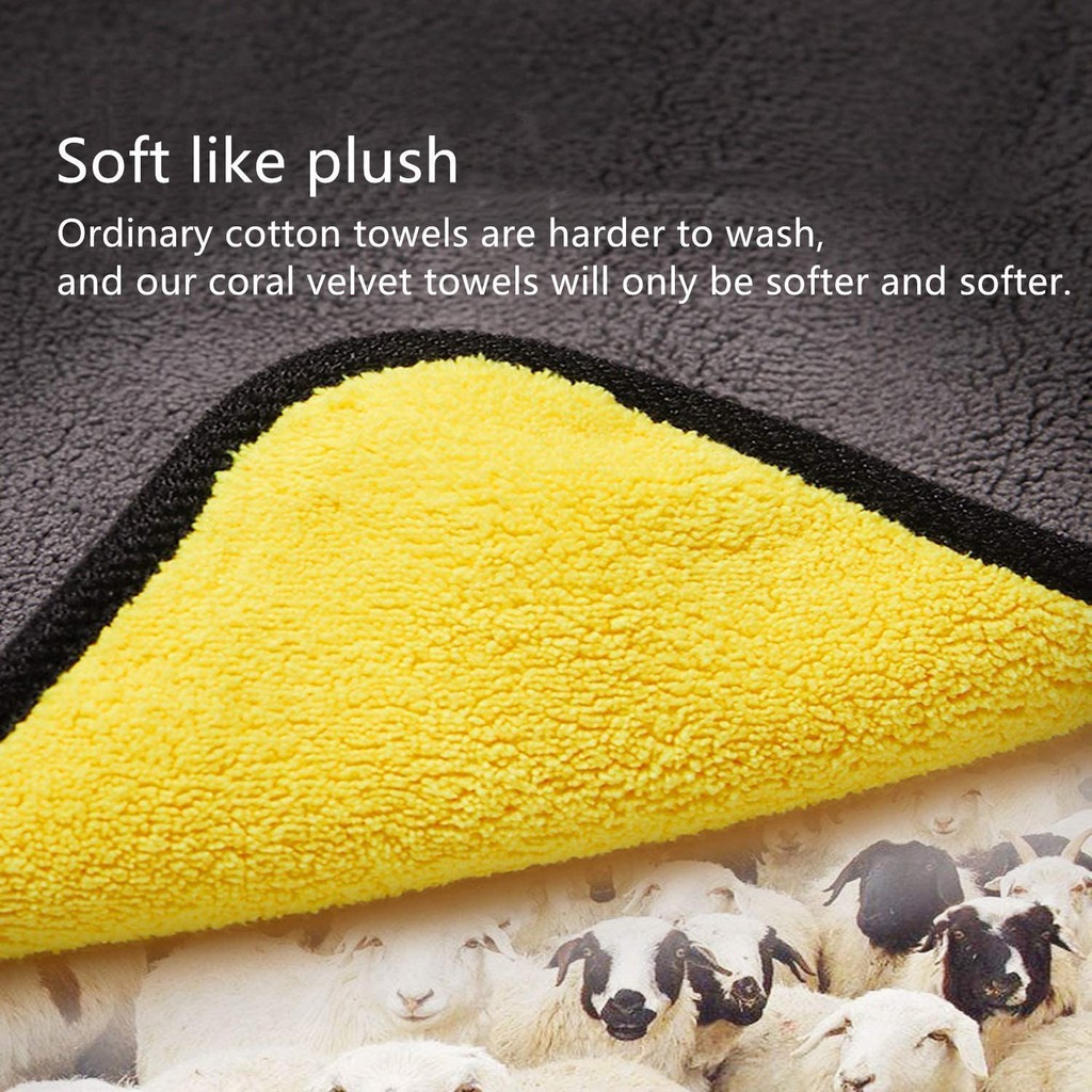 30*30/60CM Car Wash Towel Microfiber 500GSM Car Cleaning Drying Cloth Car Paint Care Cloth Car Wash Towel Free Lint