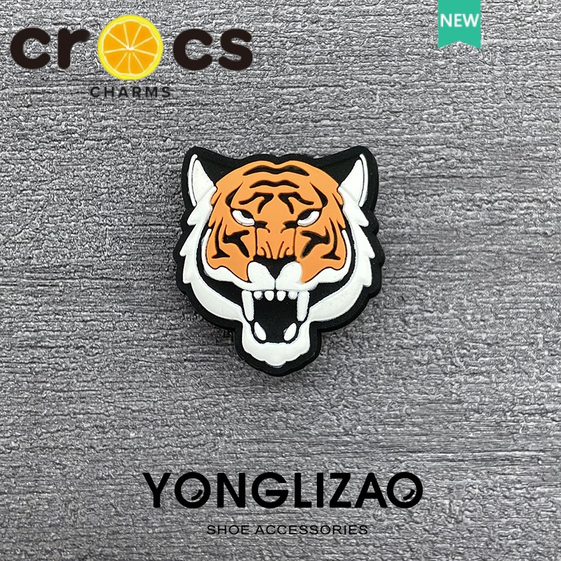 Phụ Kiện Khóa Giày crocs Họa Tiết Da Báo / Hoa Thời Trang DIY