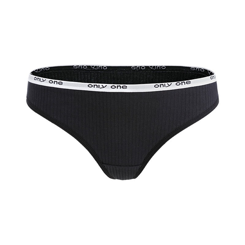Quần Lót Lọt Khe - Quần Lót Nữ Cotton Lọt Khe cạp chữ ONLY ONE cá tính mã 1501
