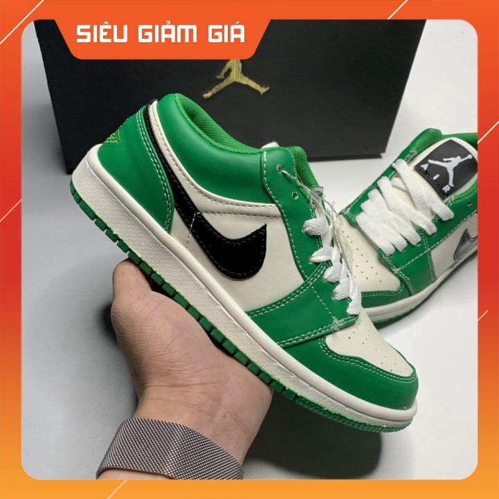 [BÁN CHẠY NHẤT SHOPEE] Giày Jordan, Giày Sneaker JD1 Cổ Thấp Màu Xanh Lá  Cao Cấp Full Size Nam Nữ