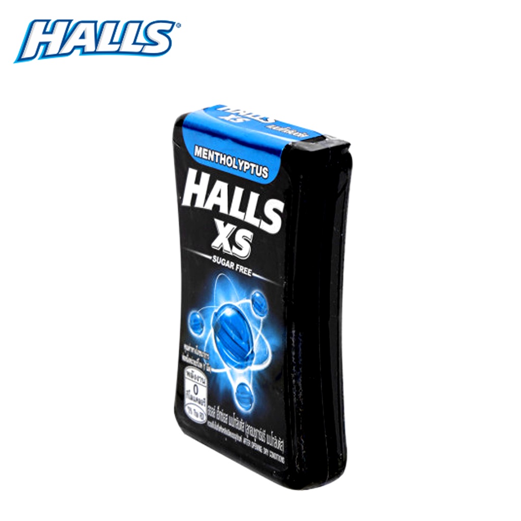 KẸO NGẬM KHÔNG ĐƯỜNG HƯƠNG BẠC HÀ MENTHOLYPTUS SUGAR FREE HALLS XS THÁI LAN 15 GRAM