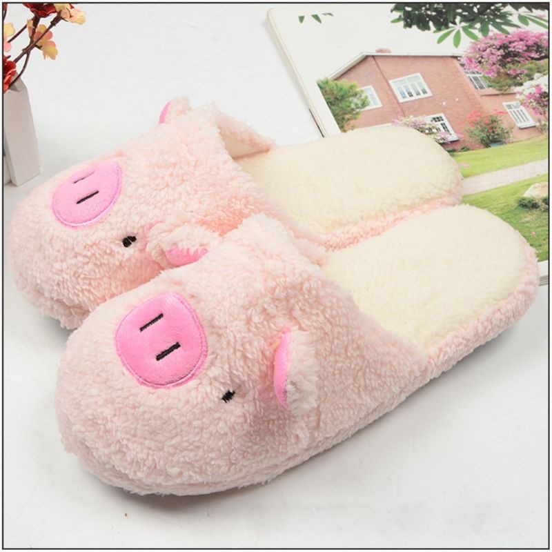 dép mang trong nhà hình heo cute free size