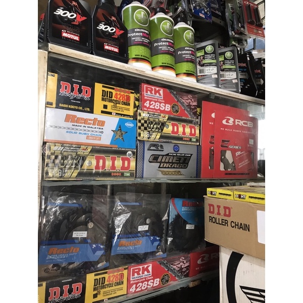 Nhông sên dĩa RECTO DID vàng tem xanh chính hãng xe Winner,Sonic,Ex 135,Ex150,Ex 155,Satria,Future led - RD