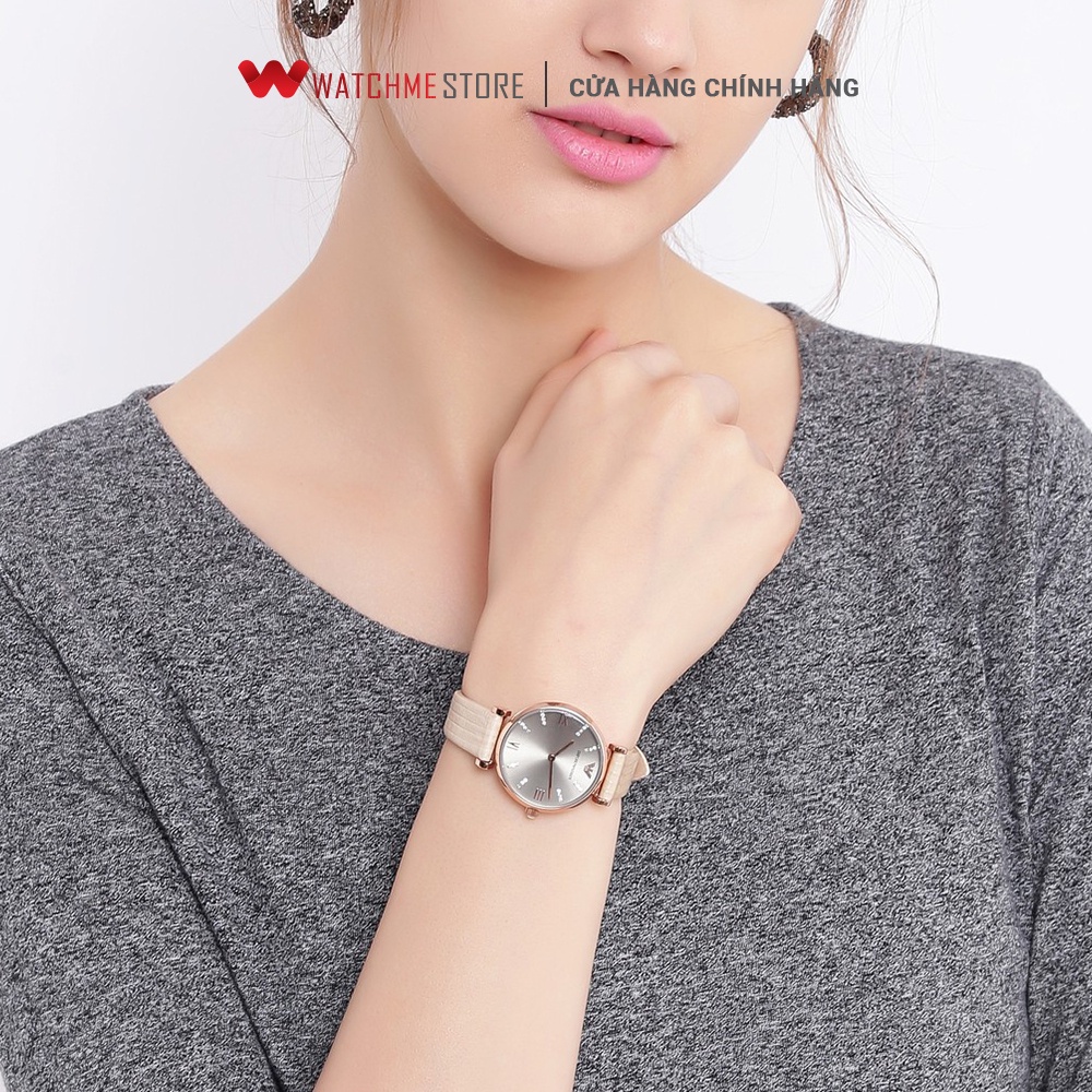 [ ĐẶC BIỆT 18-29.07 - VOUCHER 10%] - Đồng hồ Nữ Emprorio Armani dây da AR1681