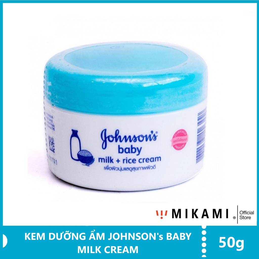 Kem Dưỡng Ẩm Johnson Baby Milk Cream 50G