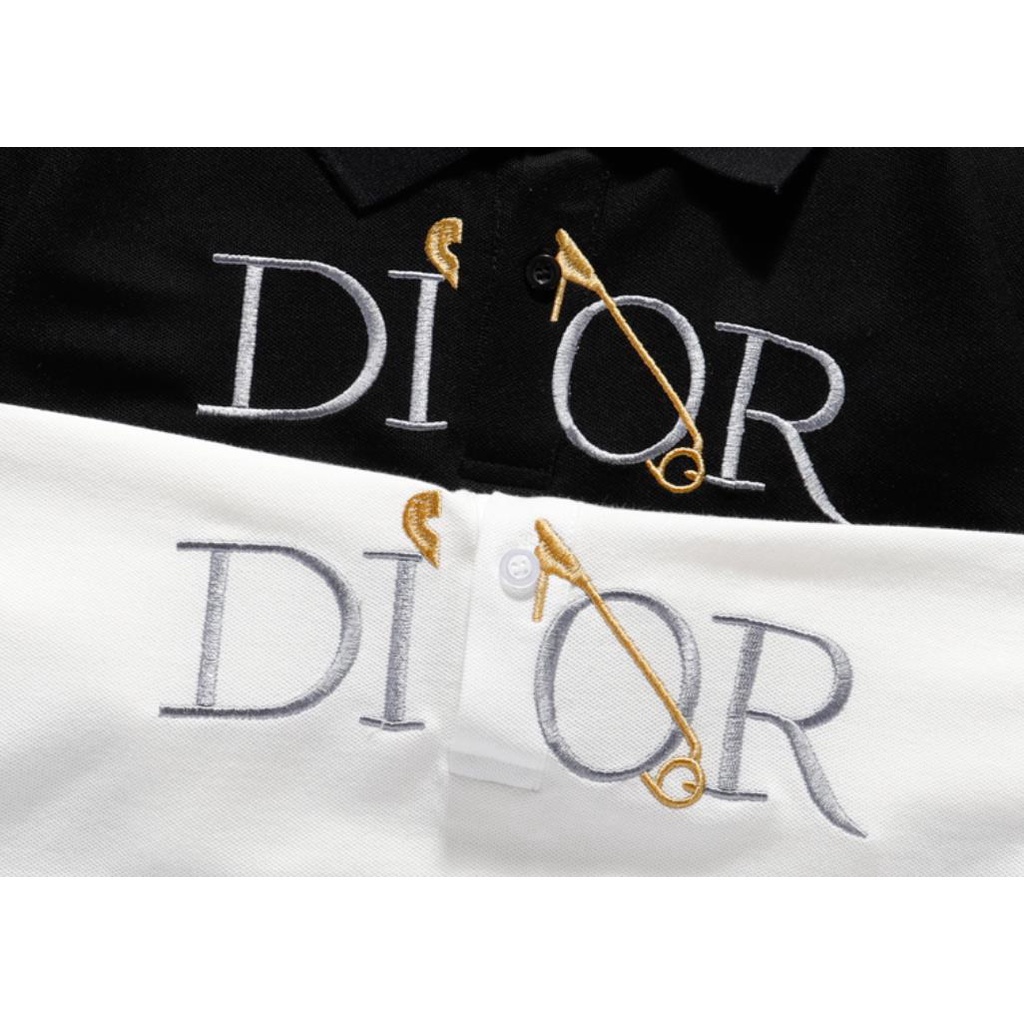 Dior áo polo Tay Ngắn Dáng Rộng Chất Liệu Cotton Cao Cấp In Họa Tiết Thời Trang Công Sở Dành Cho Nam Và Nữ | BigBuy360 - bigbuy360.vn